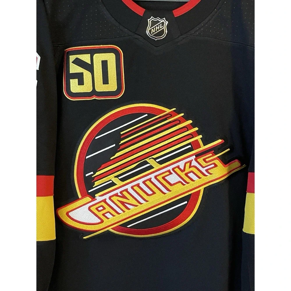 Men's 54 NWOT Vancouver Canucks Brock Boeser #6 Adidas Skate Alternate Jersey